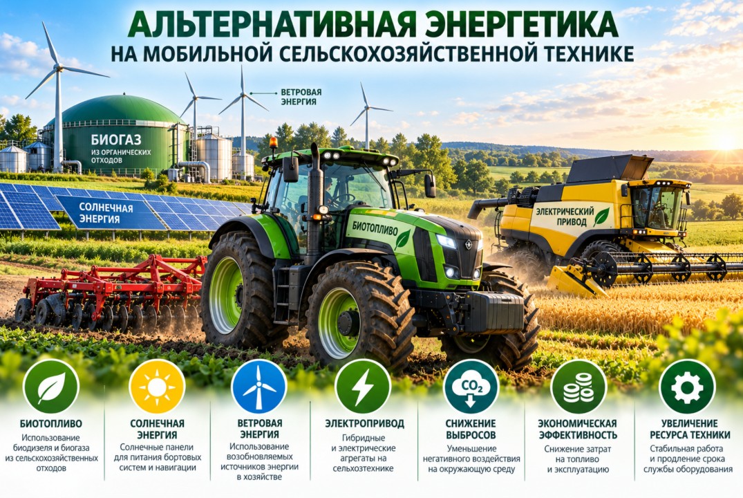 Альтернативная энергетика на мобильной сельскохозяйственной технике