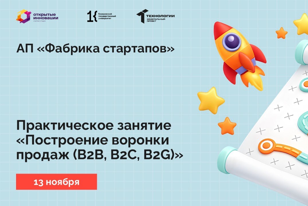 Практическое занятие «Построение воронки продаж (B2B, B2C, B2G)»