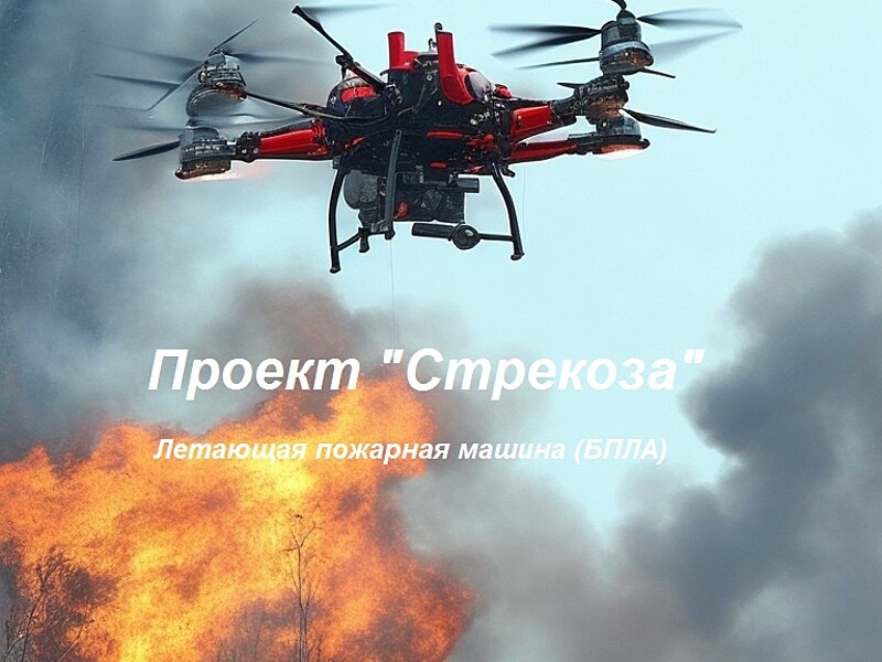 Проект «Стрекоза» Летающая пожарная машина (БПЛА)