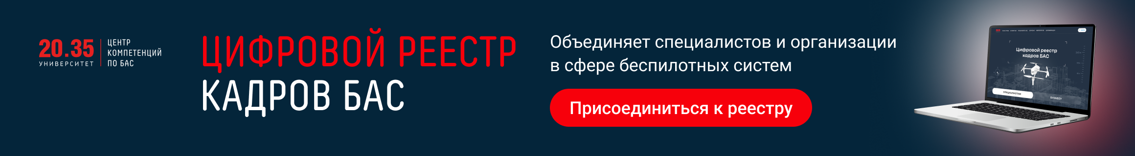 Кадровый реестр для БАС